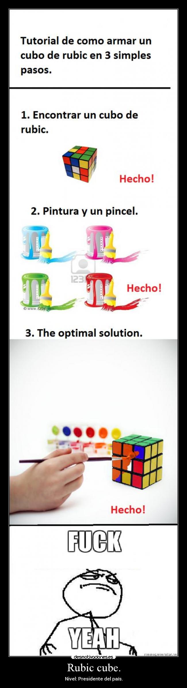 Rubic cube. - Nivel: Presidente del país.