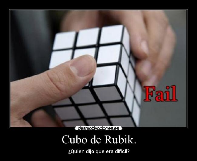Cubo de Rubik. -
