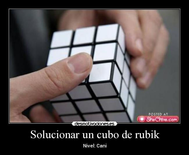 Solucionar un cubo de rubik - 