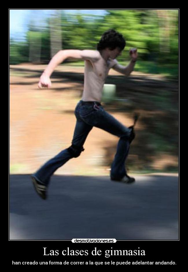 Las clases de gimnasia -
