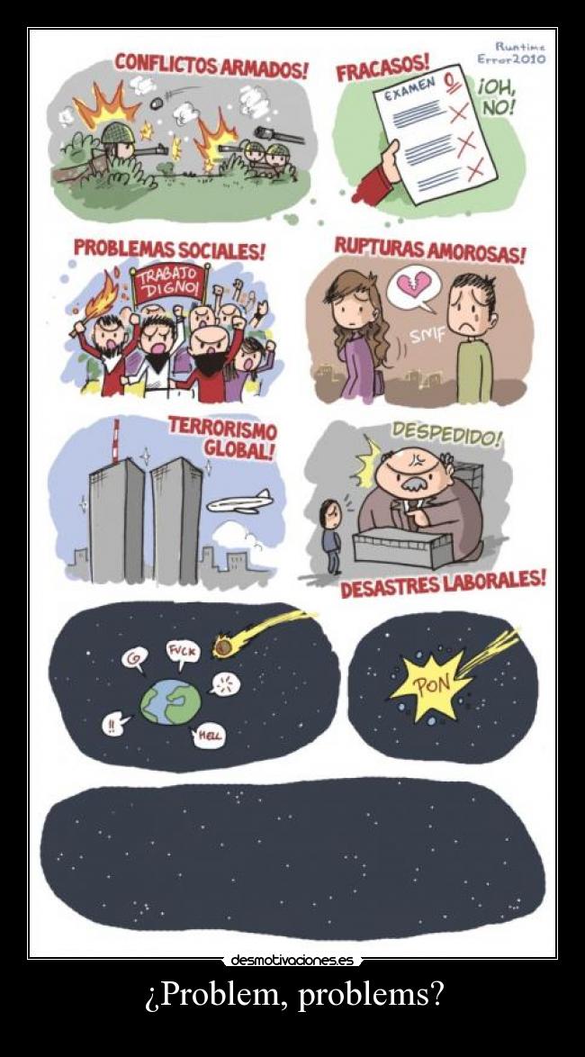 carteles problem problems desmotivaciones