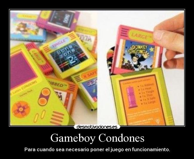 Gameboy Condones -