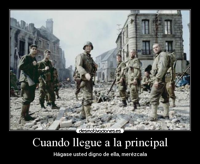 Cuando llegue a la principal - 
