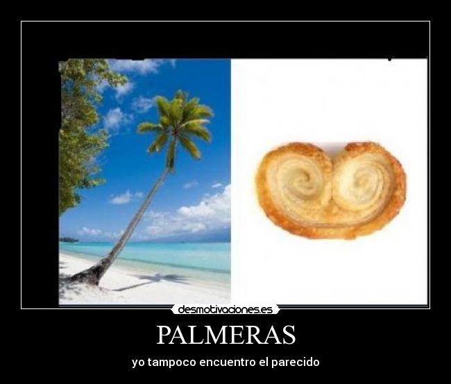 PALMERAS - yo tampoco encuentro el parecido