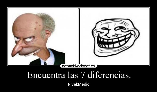 Encuentra las 7 diferencias. - Nivel:Medio