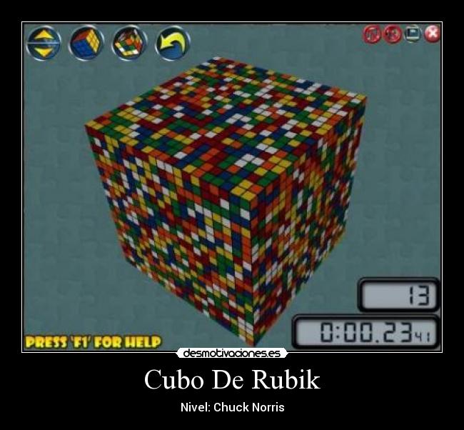 Cubo De Rubik - Nivel: Chuck Norris