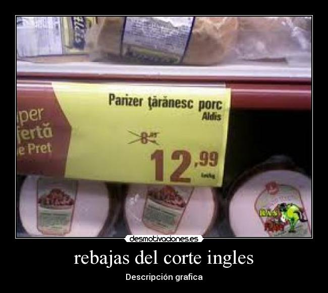 rebajas del corte ingles - Descripción grafica