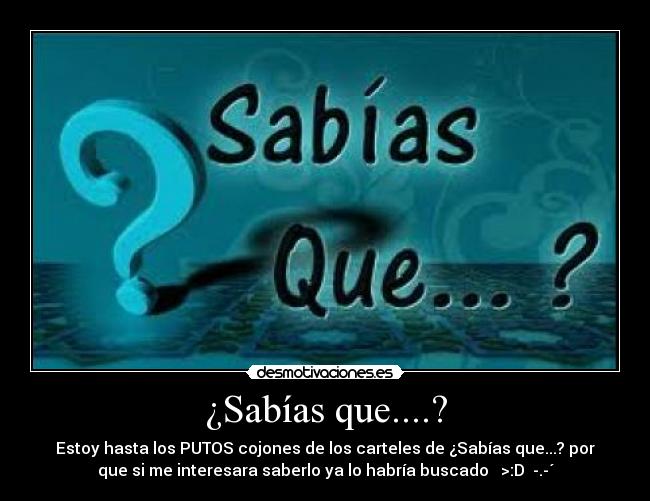 ¿Sabías que....? -