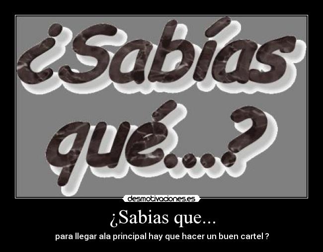 ¿Sabias que... -