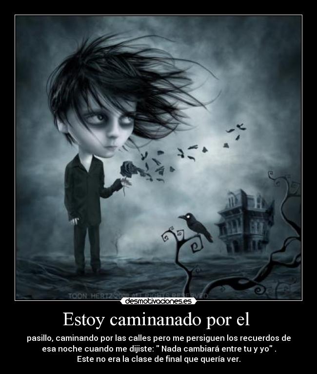 Estoy caminanado por el -