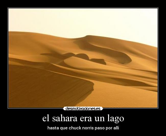 el sahara era un lago - 