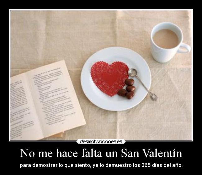 No me hace falta un San Valentín - 