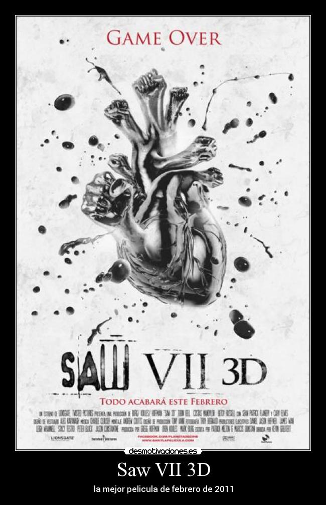 Saw VII 3D - la mejor pelicula de febrero de 2011