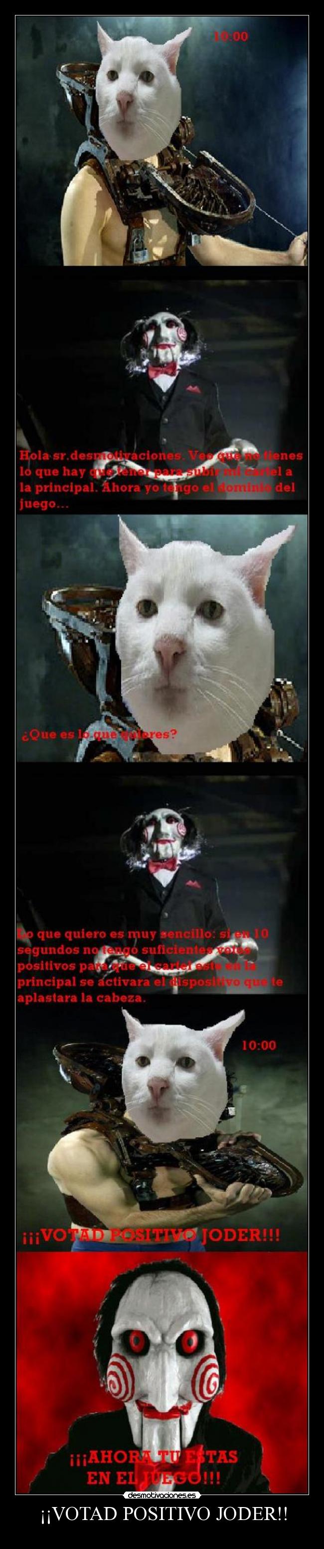 carteles votad positivo desmotivaciones