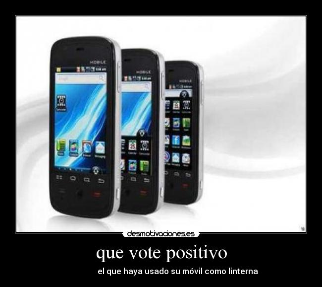 que vote positivo - 