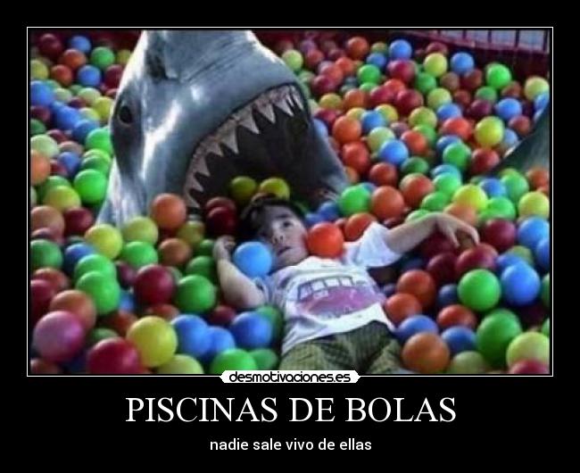 PISCINAS DE BOLAS - nadie sale vivo de ellas