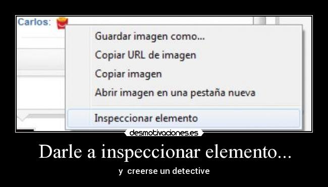 Darle a inspeccionar elemento... - 
