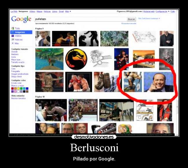 Berlusconi - Pillado por Google.