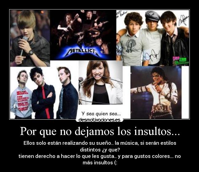Por que no dejamos los insultos... -
