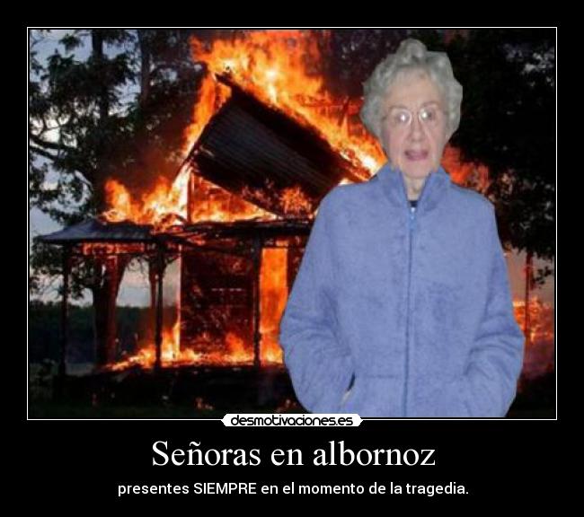 Señoras en albornoz - 