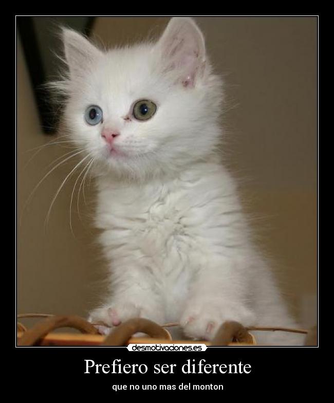 Prefiero ser diferente - que no uno mas del monton