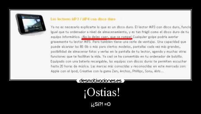 carteles ostias desmotivaciones