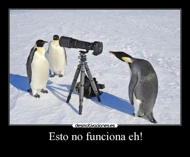 Esto no funciona eh! -