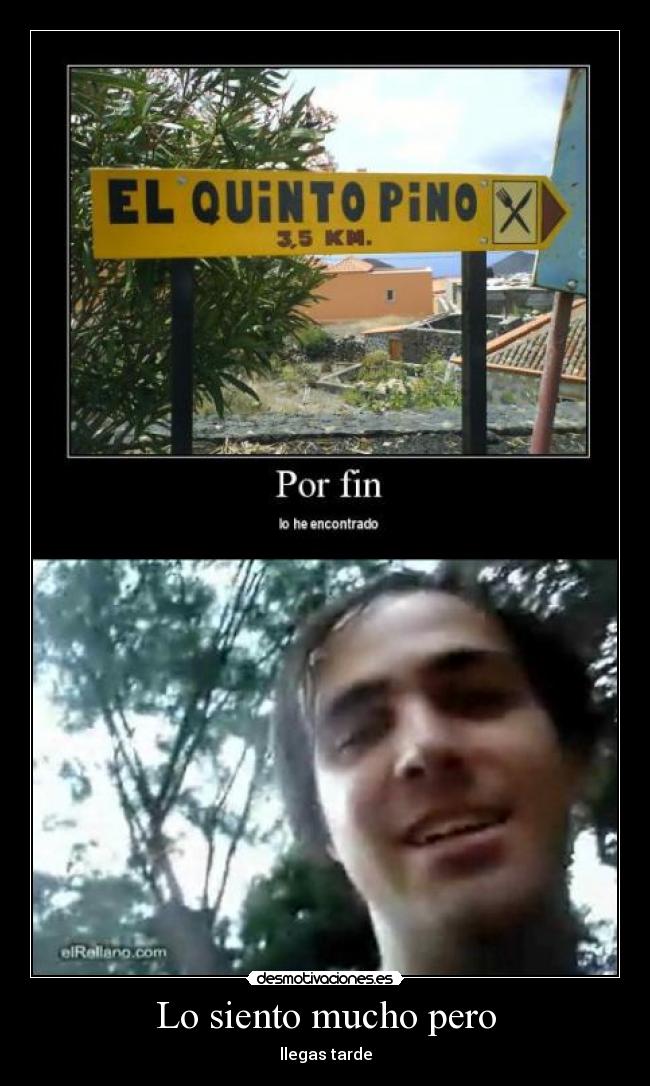 Lo siento mucho pero -