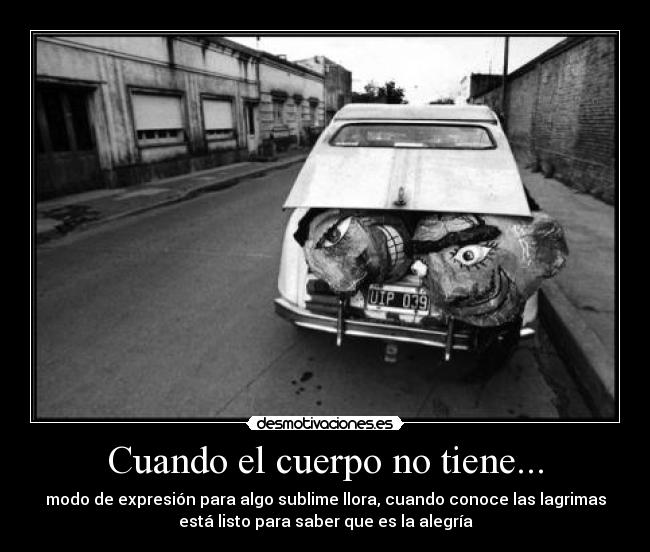 Cuando el cuerpo no tiene... - 
