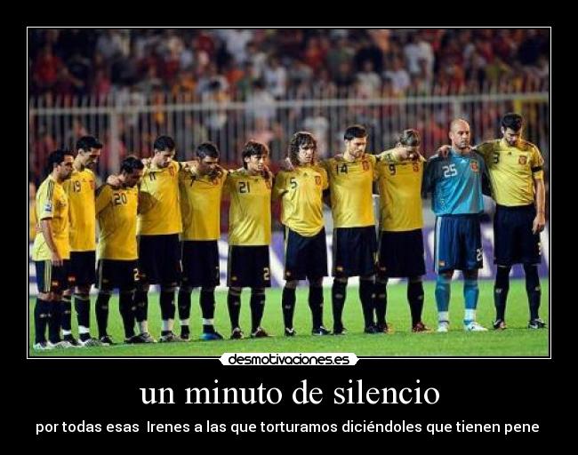 un minuto de silencio - 