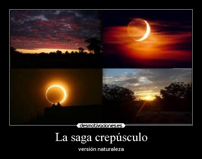 La saga crepúsculo - versión naturaleza