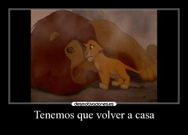 Tenemos que volver a casa -