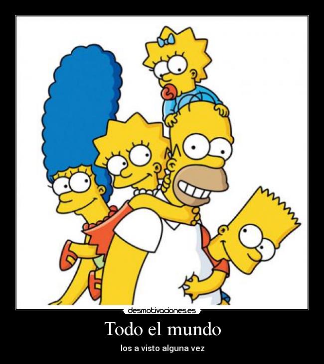 carteles mundo los simpsons desmotivaciones