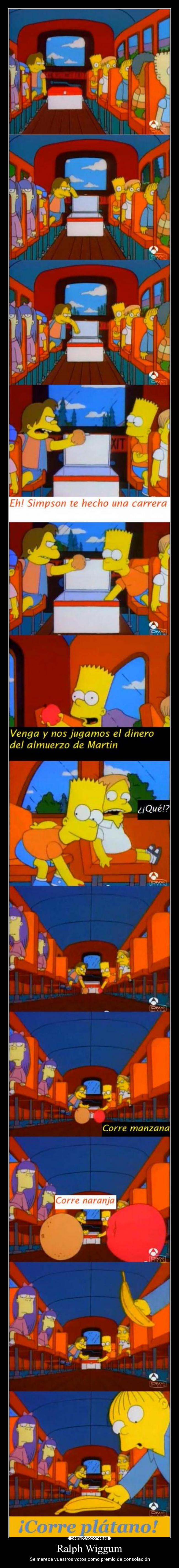 Ralph Wiggum - Se merece vuestros votos como premio de consolación