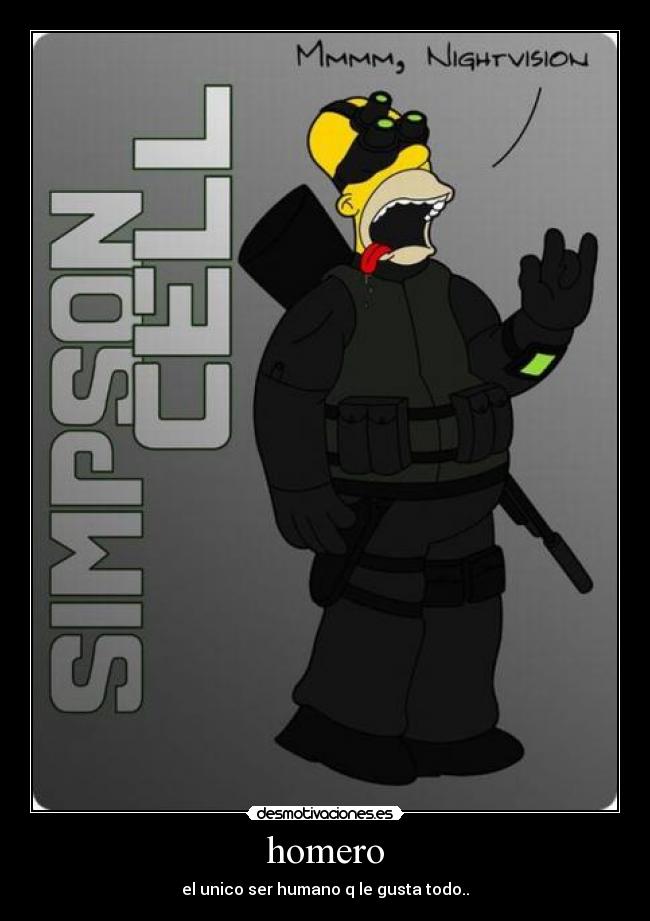 homero - el unico ser humano q le gusta todo..