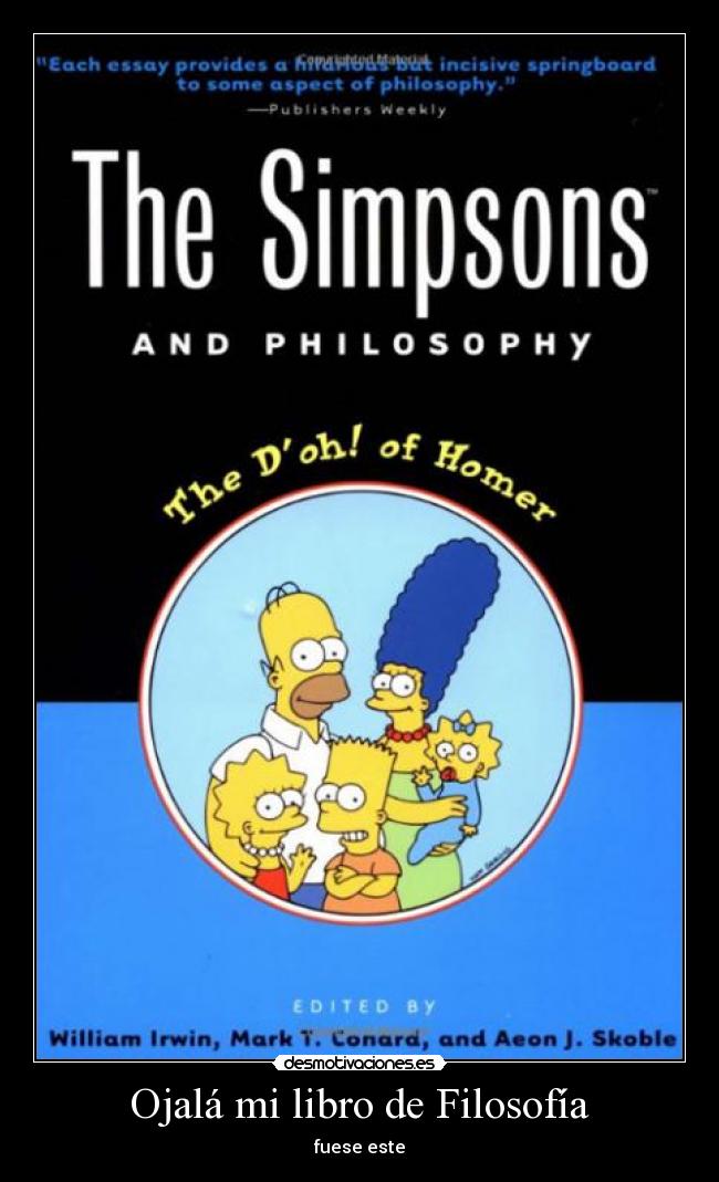 Ojalá mi libro de Filosofía - fuese este