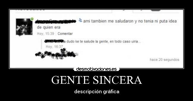 GENTE SINCERA -