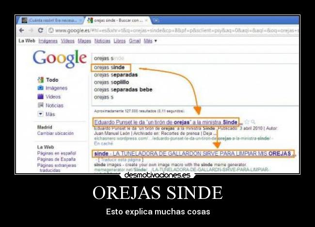 OREJAS SINDE -