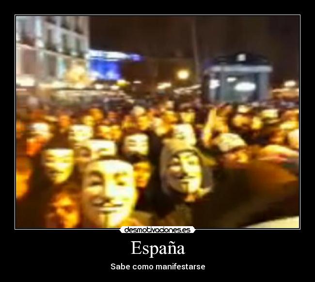 España - Sabe como manifestarse