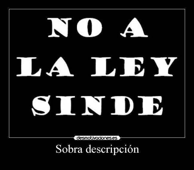 Sobra descripción - 