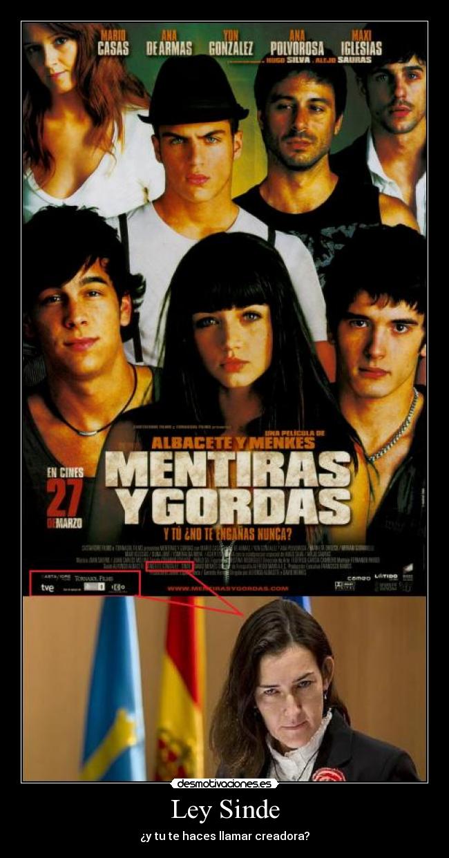 Ley Sinde - ¿y tu te haces llamar creadora?