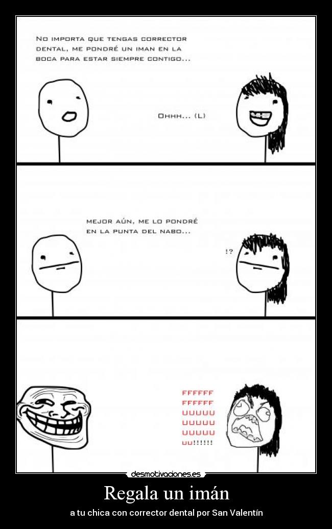 Regala un imán - a tu chica con corrector dental por San Valentín