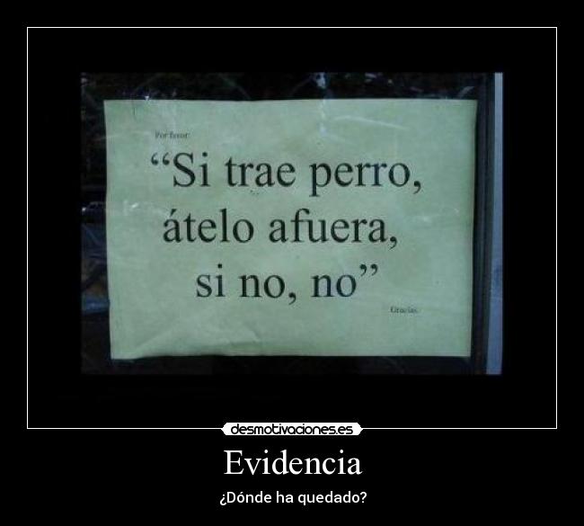 Evidencia -
