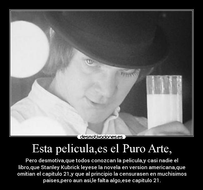 carteles arte clockwork orange desmotivaciones