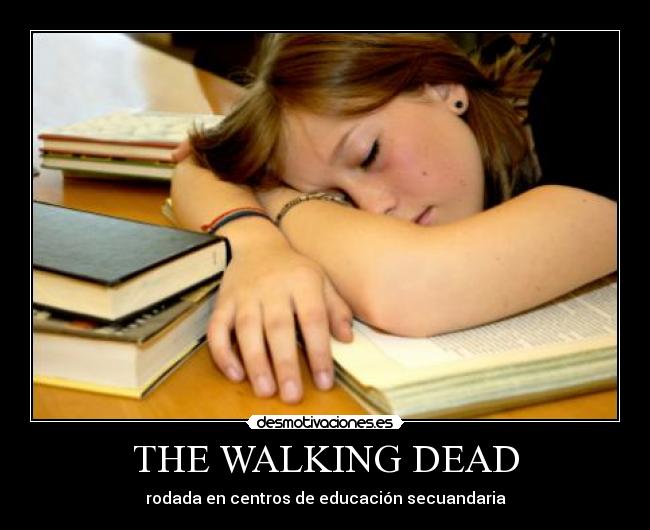 carteles walking dead adolescentes desmotivaciones