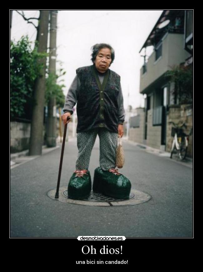 Oh dios! - una bici sin candado!