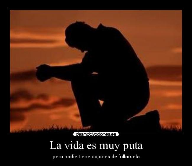 La vida es muy puta -