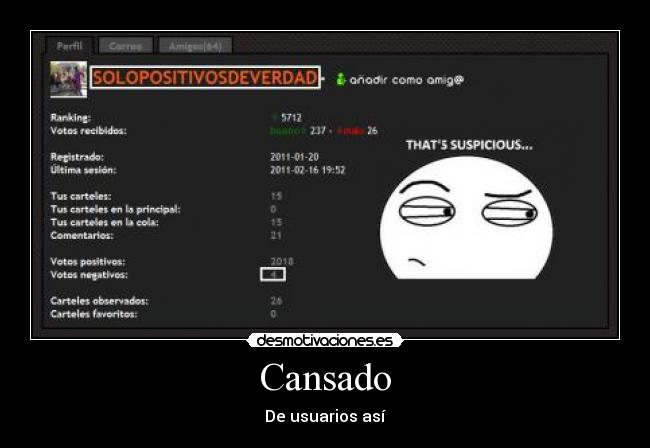 Cansado - De usuarios así