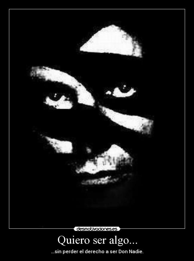 carteles ser algo don nadie desmotivaciones