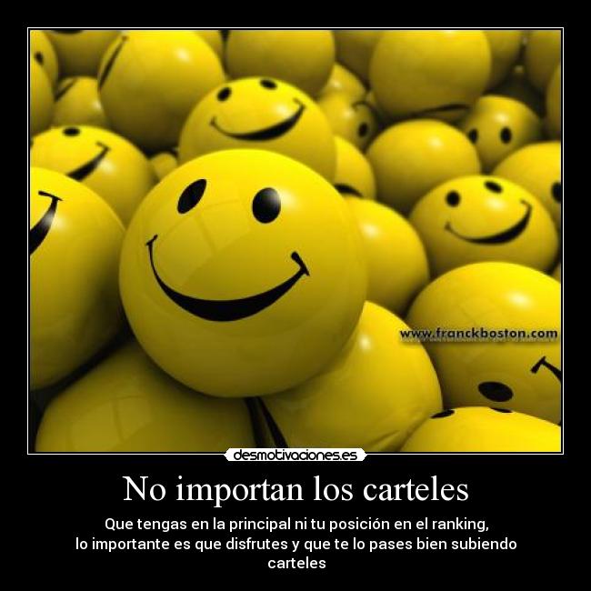 No importan los carteles -